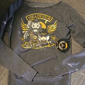 tokidoki x Overwatch Black Crewneck with White Print